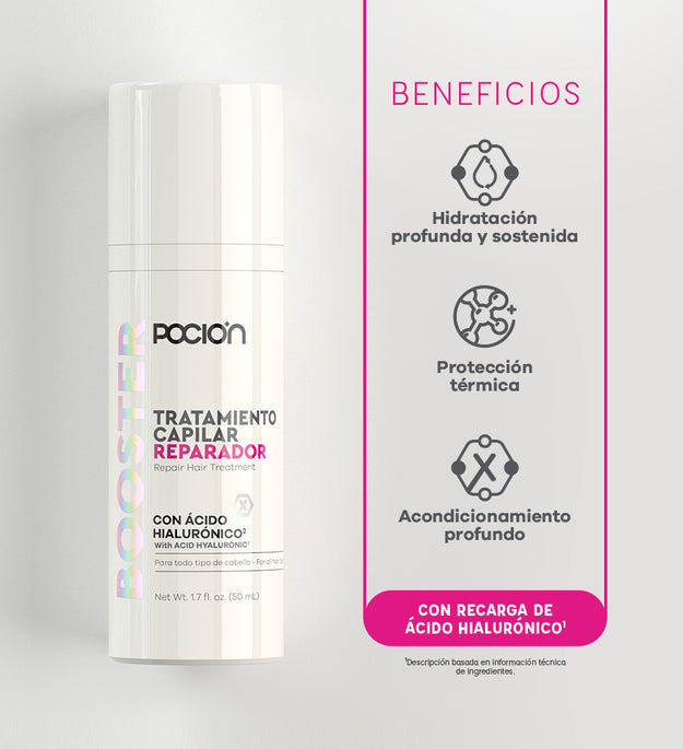 Booster Tratamiento Capilar Con Ácido Hialurónico POCION