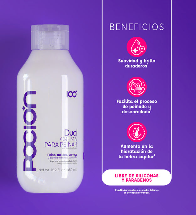 Dual Crema Para Peinar POCION