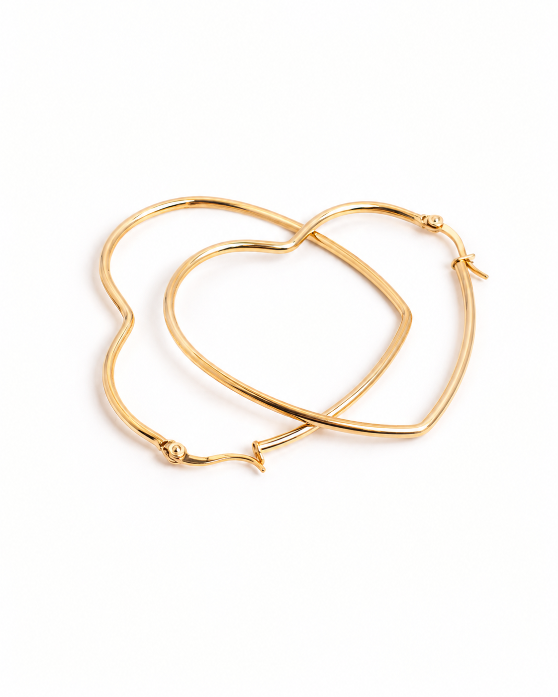 Aretes Fantasía Aro Dorado Grande Importados