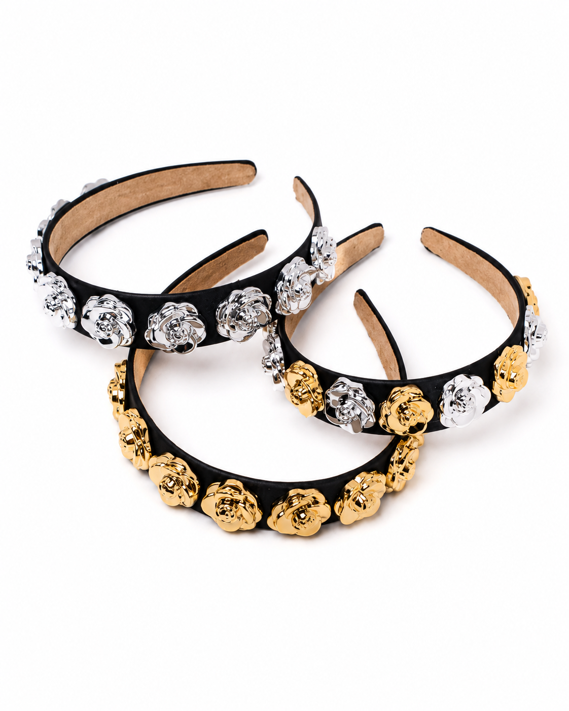 Diadema Glam Flores Importados