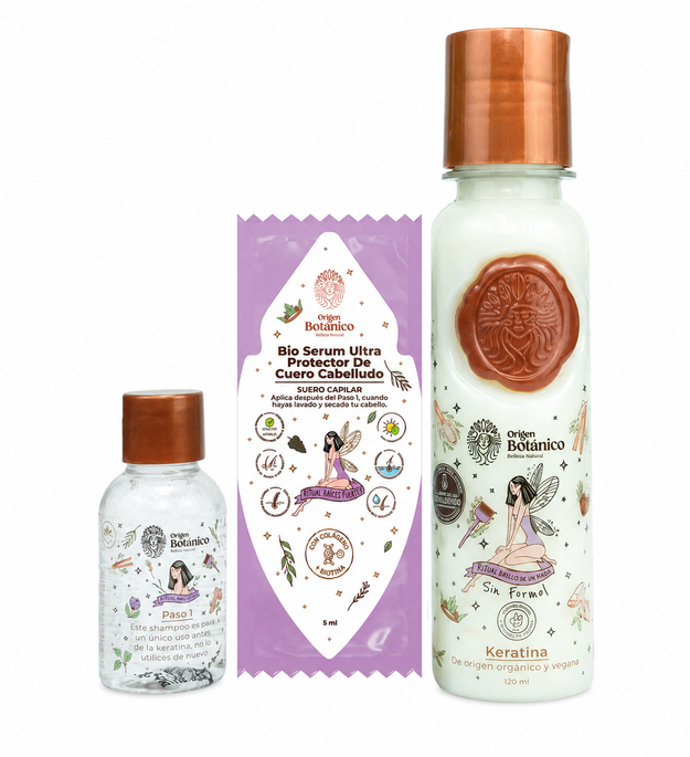 Kit Keratina 120 Ml + Bioserum Ritual Botánico