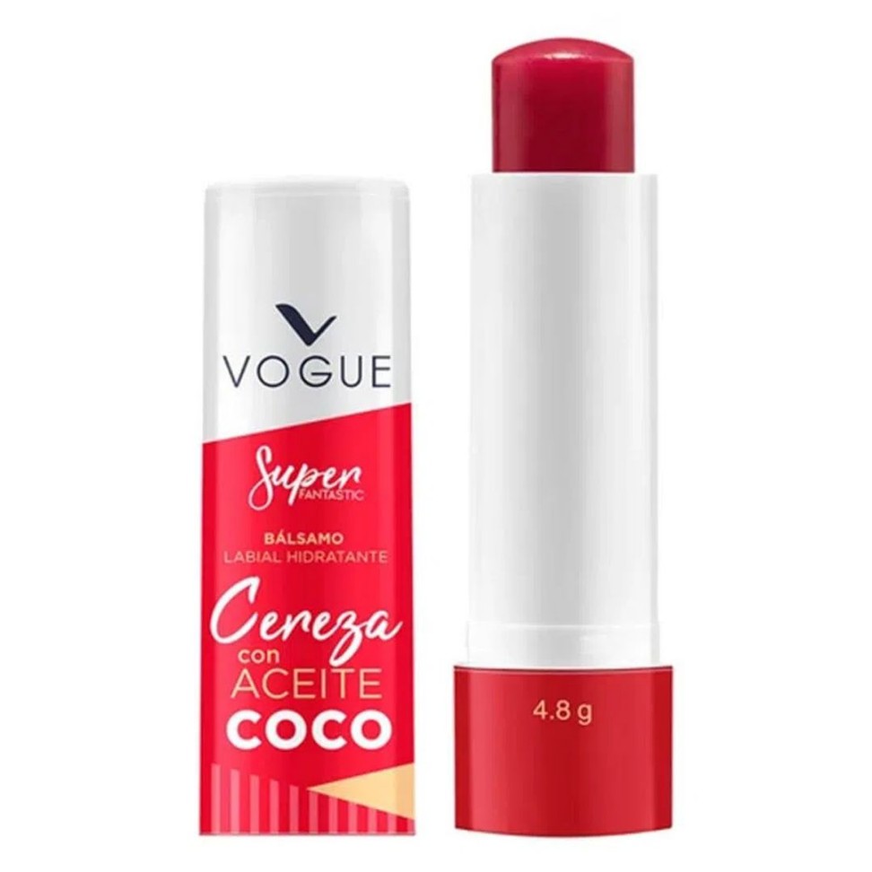 Balsamo Labial Cereza con Aceite de Coco Vogue
