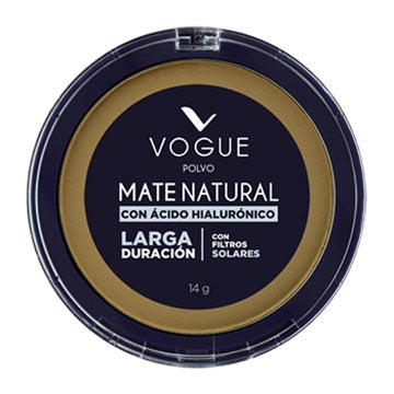 Polvo Compacto Mate Natural Caramelo Vogue