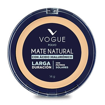 Polvo Compacto Mate Natural Durazno Vogue