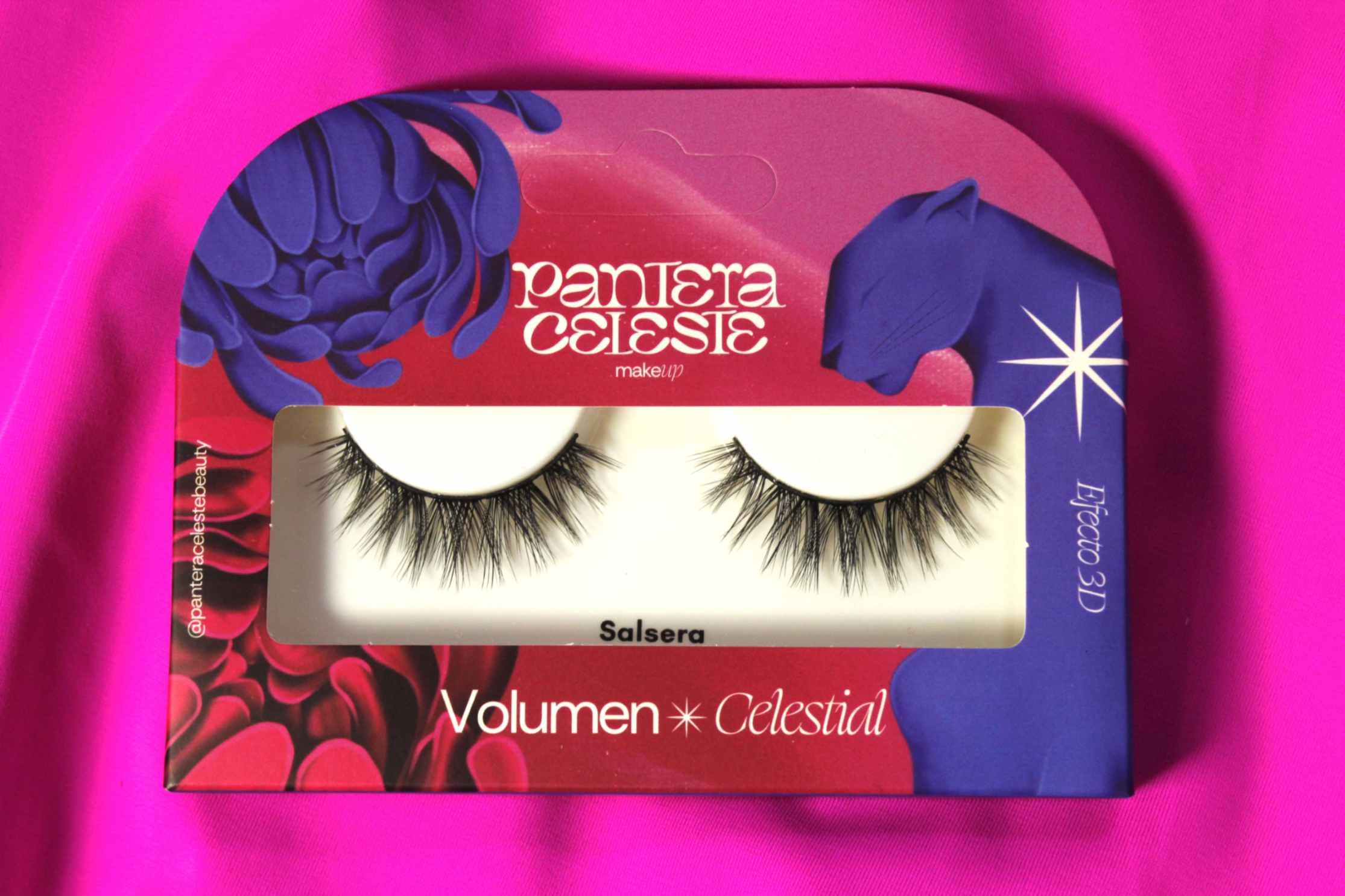 Pestañas Salsera Pantera Celeste