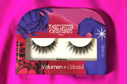 Pestañas Salsera Pantera Celeste