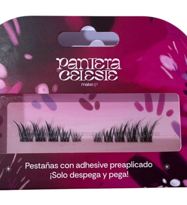 Pestañas C10 Euforia Cluster Preadhesiva Pantera Celeste