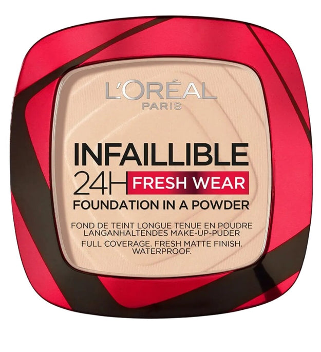 Base Polvo Infallible 24h Fresh Wear Ivory Buff 125 Loreal