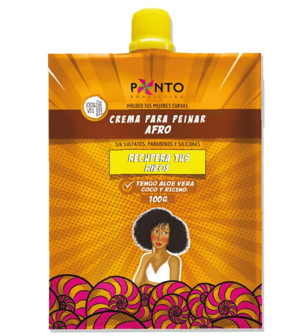 Sobre Crema Peinar Afro 100g Ponto