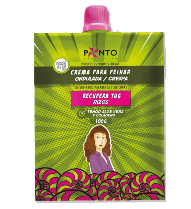 Sobre Crema Peinar Ondulada / Crespa 100g Ponto