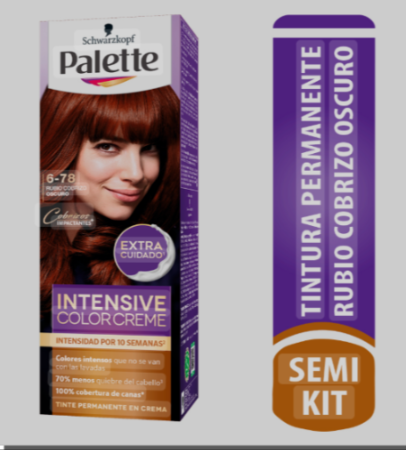 ICC SemiKit 6-78 Paleta Rubio Cobrizo Oscuro