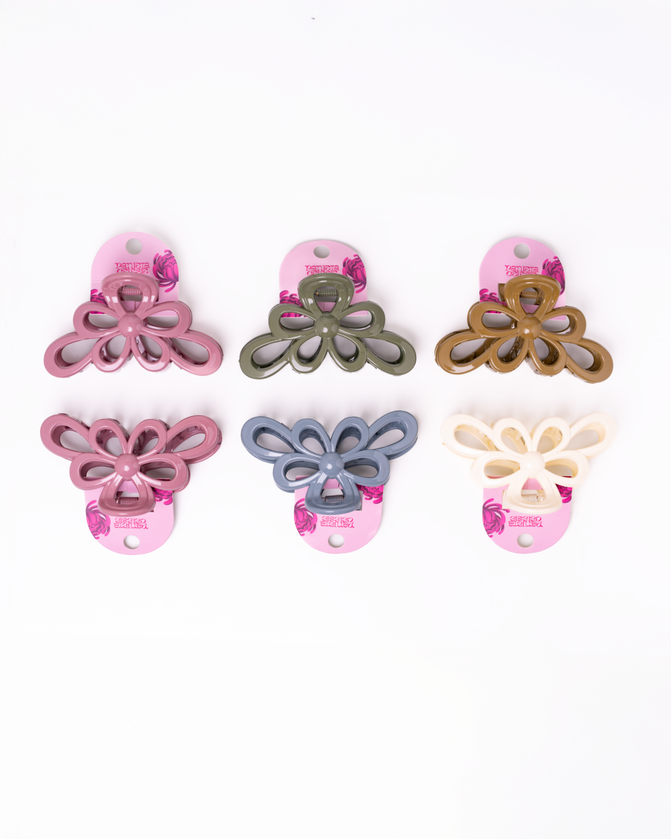 PC Pinzas Para El Cabello Tipo Petalos Abiertos