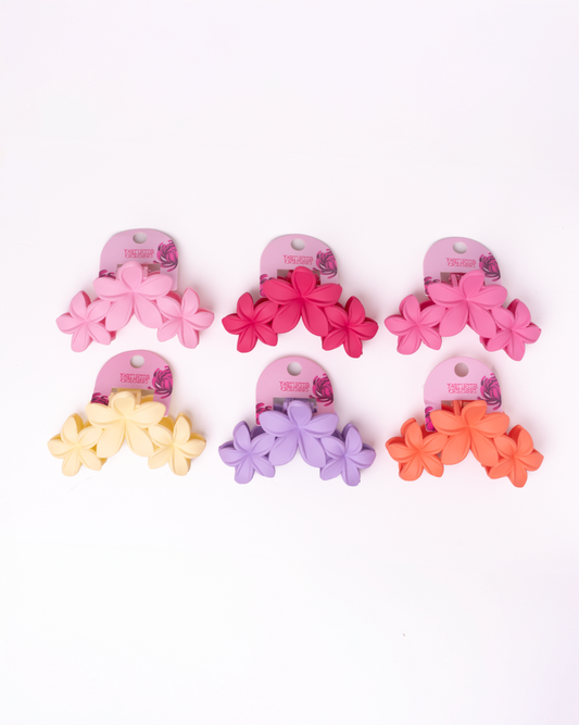 PC Set De 3 Piezas De Pinzas Para El Cabello Tipo Flor