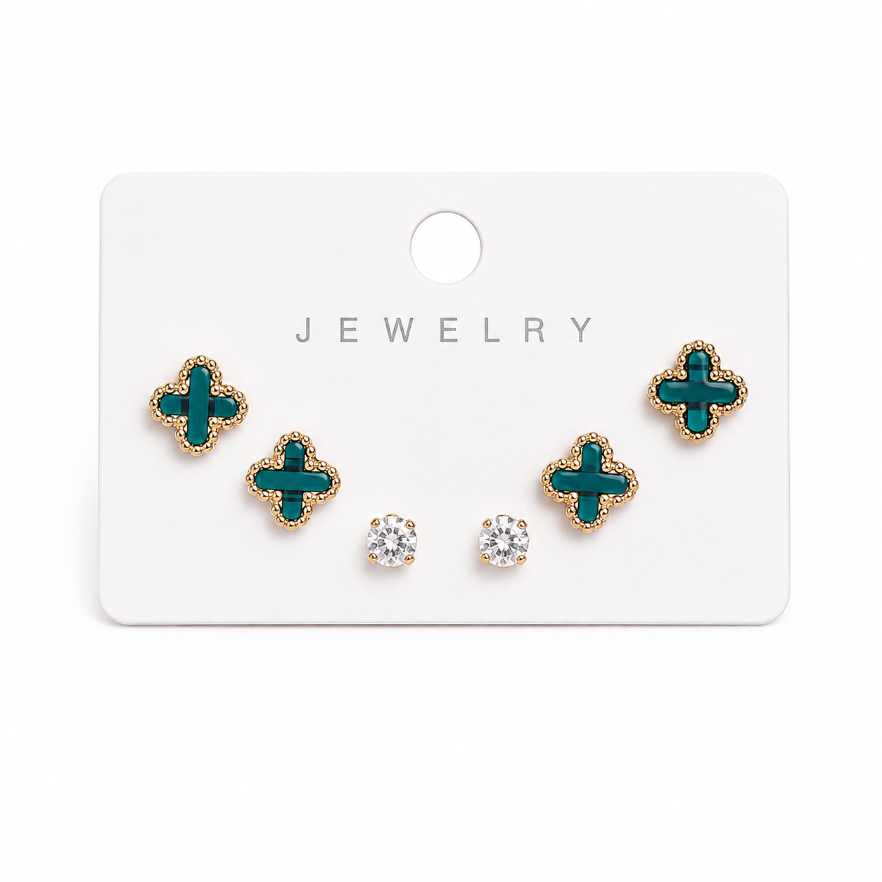 Set De Aretes De Fantasía X 3 Pares Cada P226 Importados
