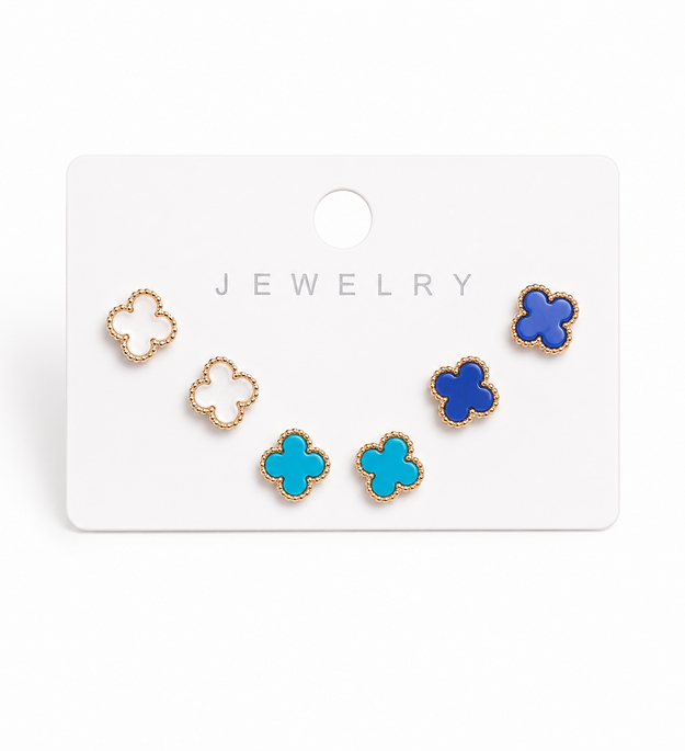 Set De Aretes De Fantasía X 3 Pares Cada P228 Importados