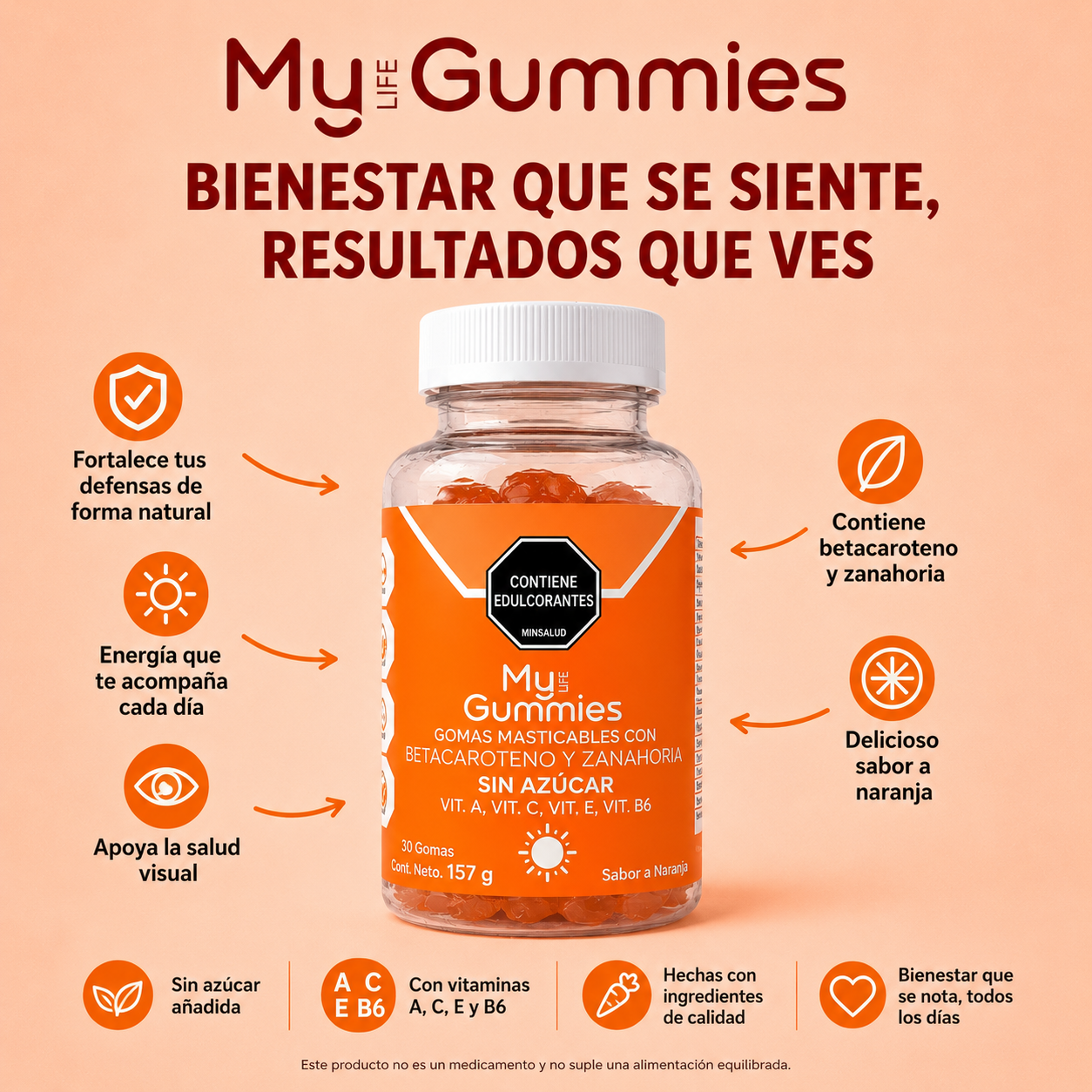 My Gummies Betacaroteno y Zanahoria