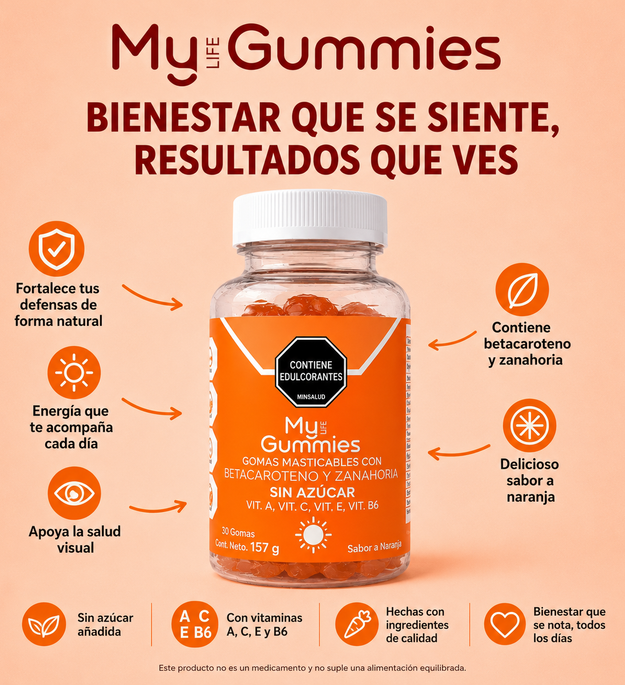 My Gummies Betacaroteno y Zanahoria