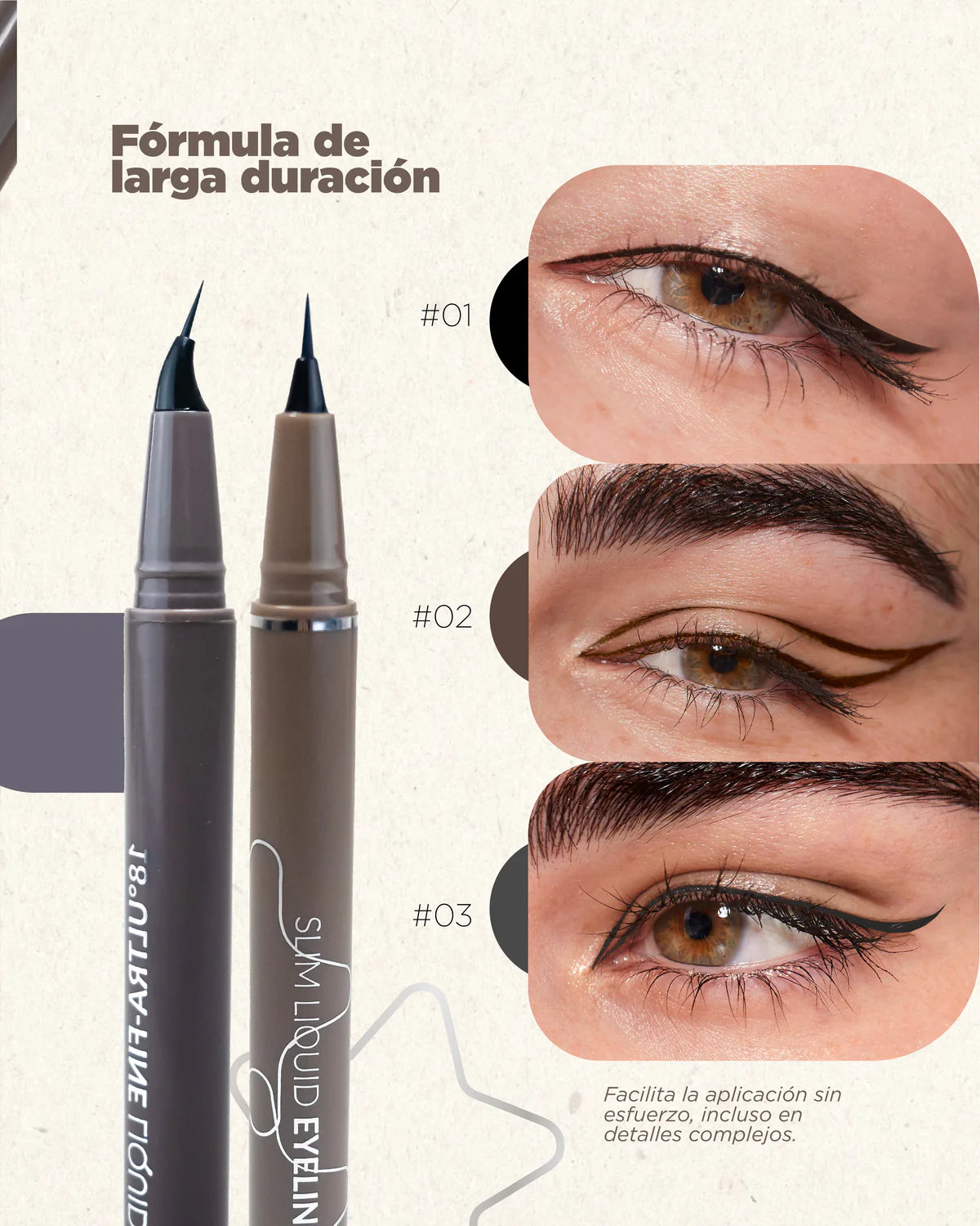 18 Delineador de ojos líquido ultrafino n.° 1 Negro True Lover