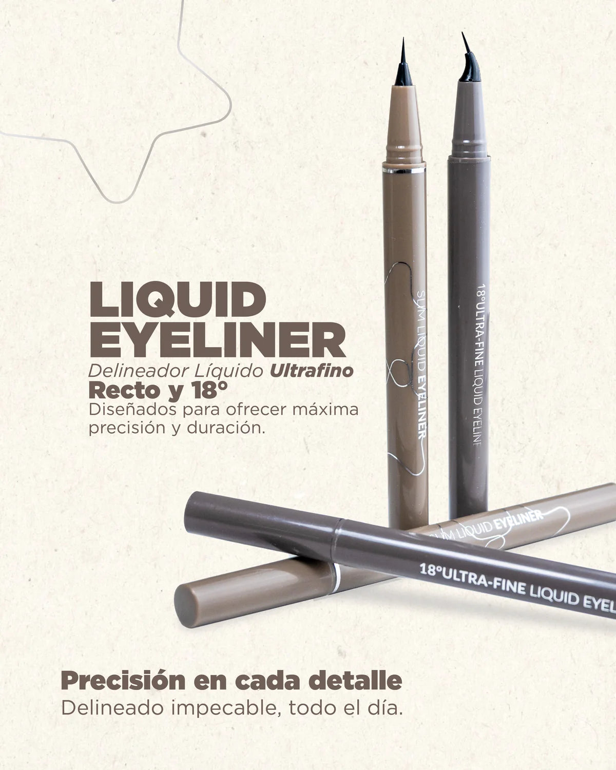 18 Delineador de ojos líquido ultrafino n.° 1 Negro True Lover