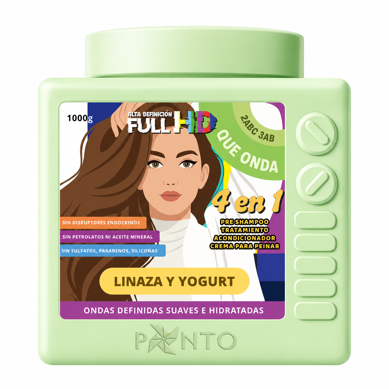 HD 4 En 1 Ondulada 1000 gr PONTO